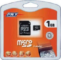 Pny Micro Secure Digital 1GB + w/2 Adapters ( Micro - Mini/ Micro -SD ) (P-MICROSD1GBKAD1-BX) Pny Micro Secure Digital 1GB + w/2 Adapters ( Micro - Mini/ Micro -SD ) (P-MICROSD1GBKAD1-BX)